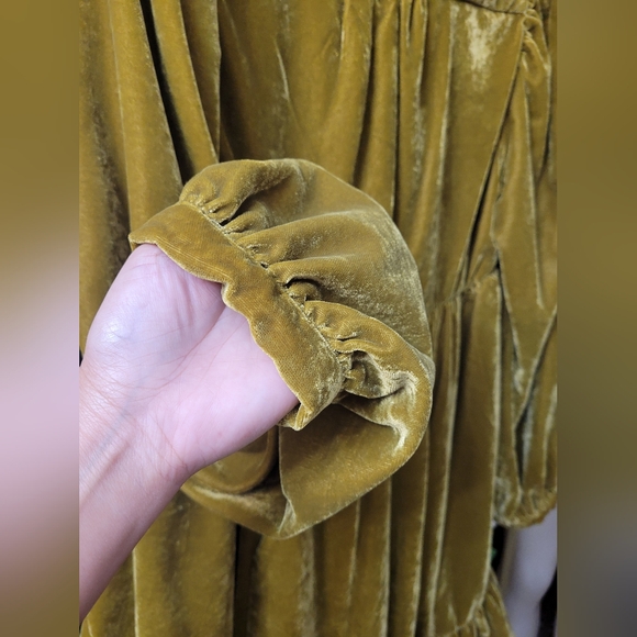 #120- Free People Estella Velvet in Moss NWOT - Picture 7 of 7